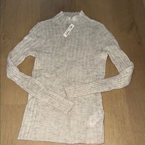 Madewell NWT size small cream Stretchy undershirt layering soft lightweight